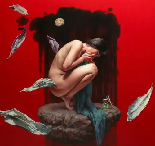 韩国艺术家海光镇的超写实人体油画,迷人
