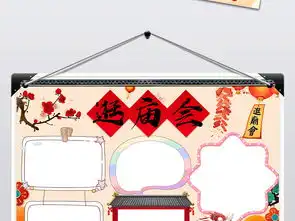 新春逛庙会小报新年庙会文化手抄报电子小报图片素材psd模板下载54.30mb元旦手抄报大全节日手抄报
