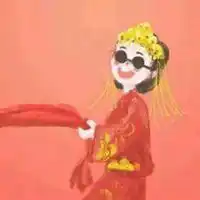 卡通伴郎伴娘情侣头像唯美伴娘伴郎头像一男一女
