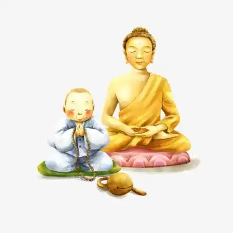 对联庙宇新僧诵古经
