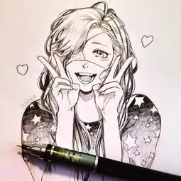 哇哦一波素描动漫美女强势来袭,这个画风给满分
