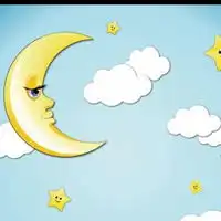 简约月亮星星情侣头像微信头像图片大全
