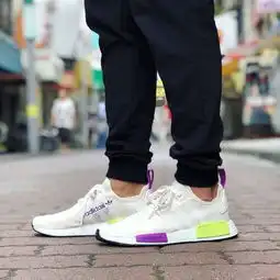 adidas三叶草专柜正品情侣款nmd撞色休闲鞋跑步鞋运动鞋
