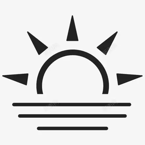 日落黄昏地平线图标标志ui图标设计图片免费下载页面网页平面电商创意素材光线图标
