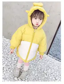 抖音同款会动的小翅膀棉服女童2018新款儿童羽绒棉衣男宝宝外套
