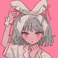 粉红的非常卡哇伊的萌萌的动漫女生头像微信头像图片大全
