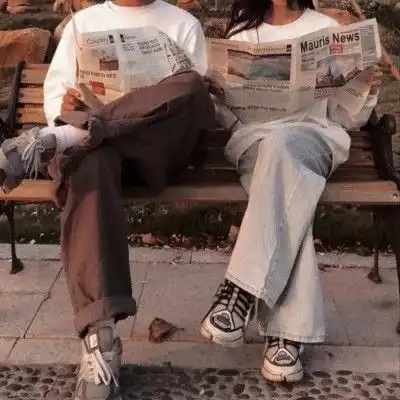 ins超意境情侣头像
