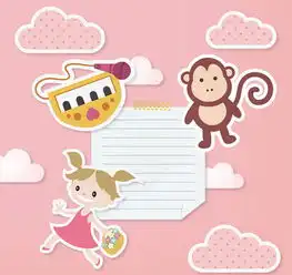 女孩装饰便条纸
