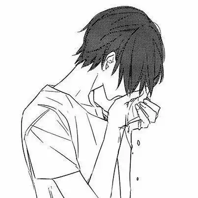 人的一生,是黑与白的变奏曲暗色系黑白动漫男生头像
