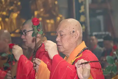 会长道慈大和尚一行出席浙江新昌大佛寺弥勒圣像开光法会
