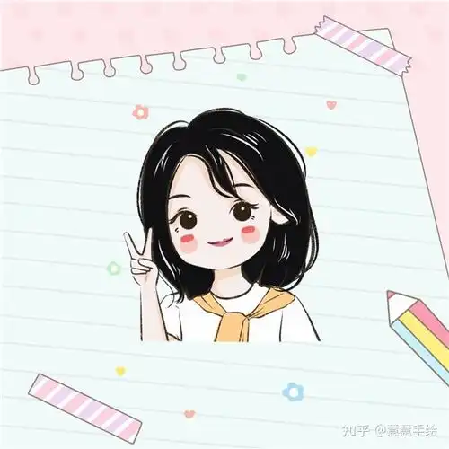 动漫头像女小红书手动漫手绘头像女唯美手绘图像女生头像卡通
