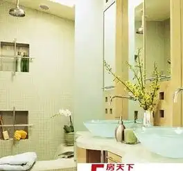 2018地中海简约马赛克卫生间效果图片房天下装修效果图
