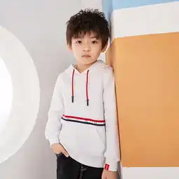 一贝皇城ebcastle男童连帽卫衣2018秋款宽松儿童帽衫外套卡通上衣蜜芽

