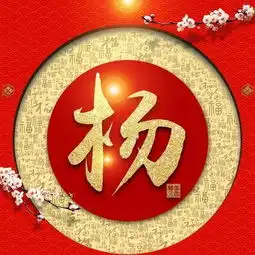 春节快到了您的头像该换了红色喜庆金字百家姓微信头像
