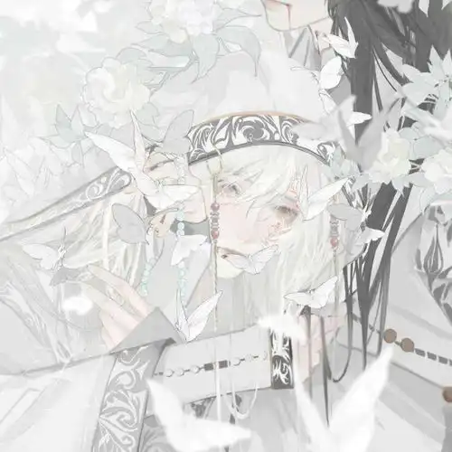 古风情侣头像桃花春色暖先开,明媚谁人不看来
