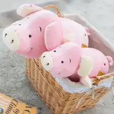 及软羽绒棉抱枕棒棒糖小猪公仔卡通熊猫女生日毛绒玩具情侣礼物品
