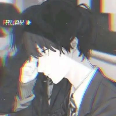 伤感的动漫男头
