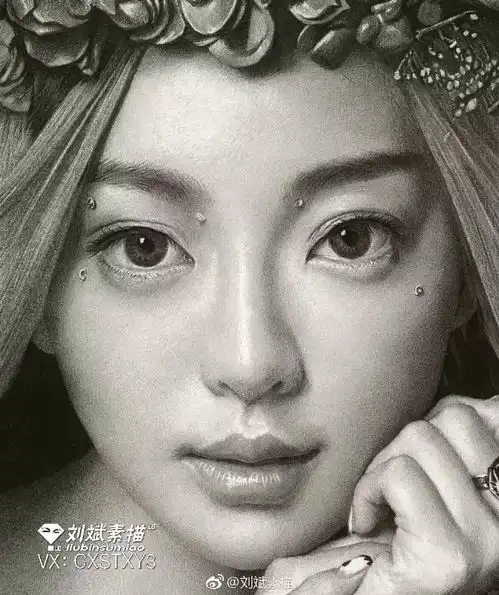 每年画700幅头像,画了17年,80后写实素描,让60后冷军赞不绝口
