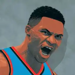 组图nba球星们的漫画版头像,詹皇霸气外露,库里变成熟大叔
