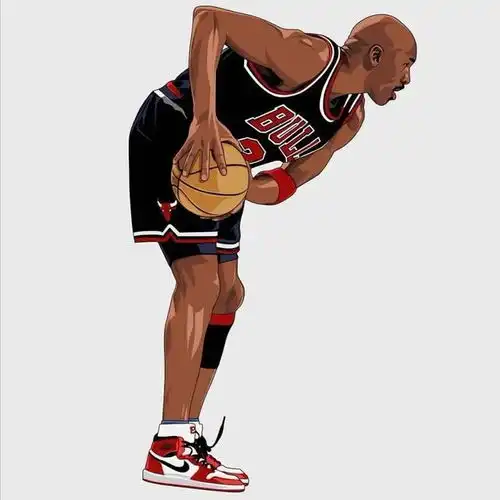 nba球星手绘头像5

