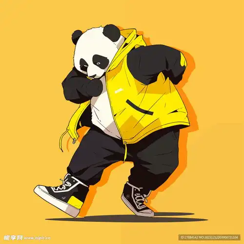 卡通大熊猫设计图

