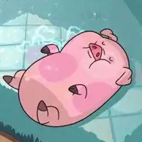 怪诞小镇摇摇猪情侣头像微信头像图片大全
