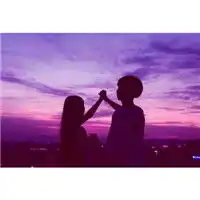 唯美天空情侣头像
