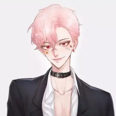 情侣头像动漫一男一女情侣头像二次元呆萌两张配对
