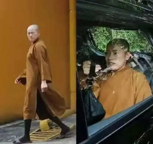 女子为财削发为尼,与2个和尚结婚,被女明星发现后称引进人才

