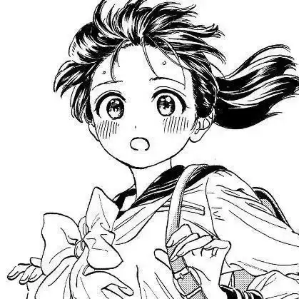 黑白漫画女生头像
