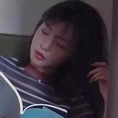 80年代复古港风侧颜美女头像
