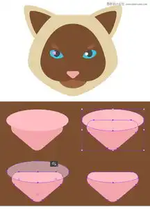 illustrator制作扁平化动物卡通头像教程
