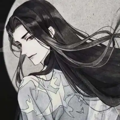 男生黑白灰色头像
