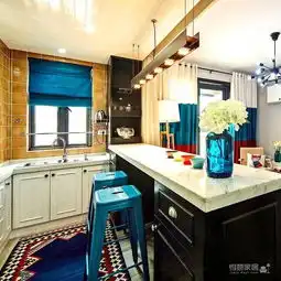 彩虹点缀保利城混搭二居装修效果图得意家居装修图库得意家居网

