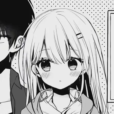 小众黑白漫画情头
