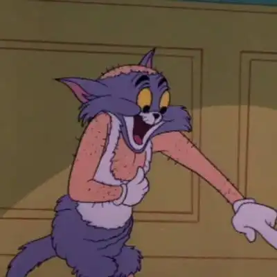 猫和老鼠可爱搞笑卡通情侣头像
