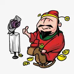 喜庆新年财神自拍插画图片素材其他格式下载动漫人物大全
