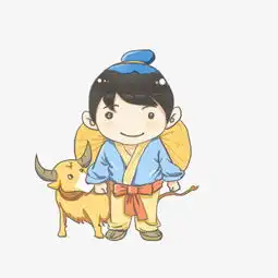 七夕情人节牛郎卡通形象图片素材其他格式下载动漫人物大全
