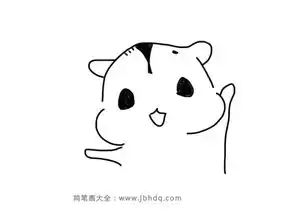 画一只呆萌的小猫咪
