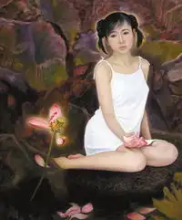 老艺术家请亲生女儿当裸模称她是东方女神
