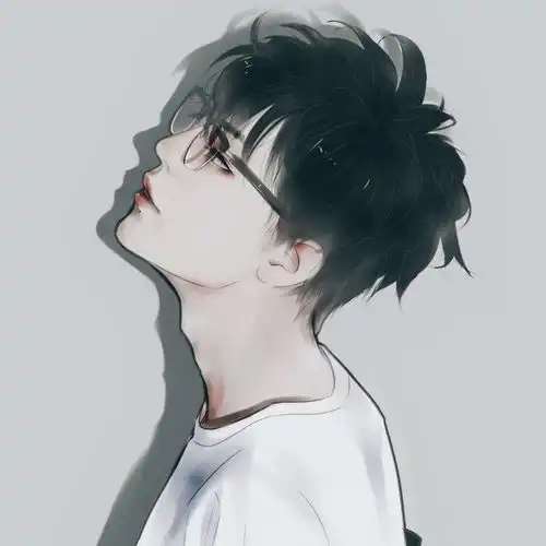 手绘男生头像总有人笨拙的想把所有的温柔都给你
