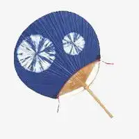 卡通中国风卡通古典蓝色扇子png图片素材免费下载png格式200200像素熊猫办公
