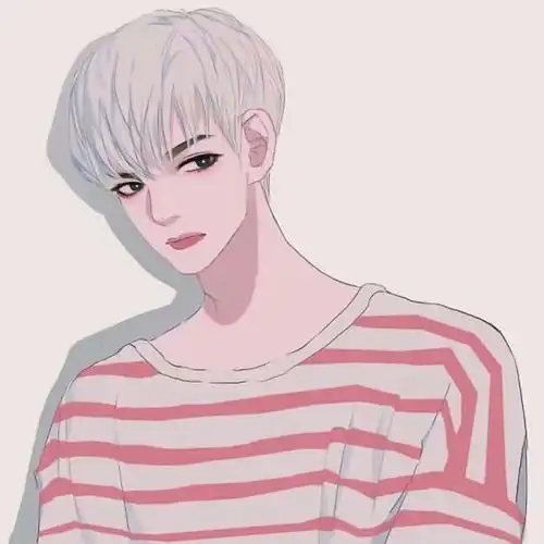条纹衫英俊美男子
