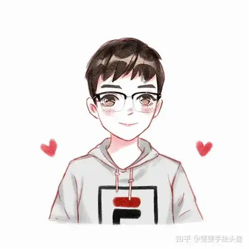 手绘人物手绘头像女生情侣手绘头像卡通呆萌一对手绘头像女可爱

