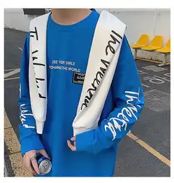 da卫衣男士春款韩版潮流宽松圆领港风印花情侣07a102ds634
