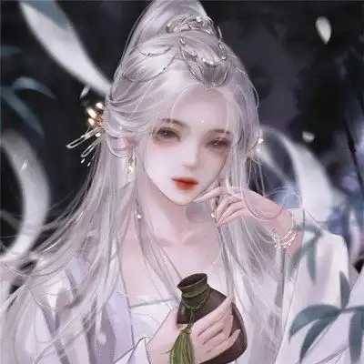 古风喝酒手绘神仙女生动漫头像图片,好看的头像图片古风
