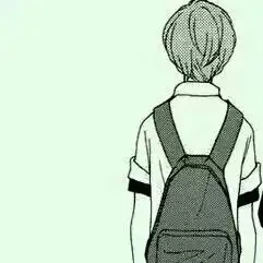 二次元情侣头像,黑白很酷,男生女生一样高的
