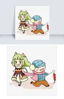 可爱冬装小朋友过节打灯笼卡通手绘图片素材psb格式下载动漫人物大全
