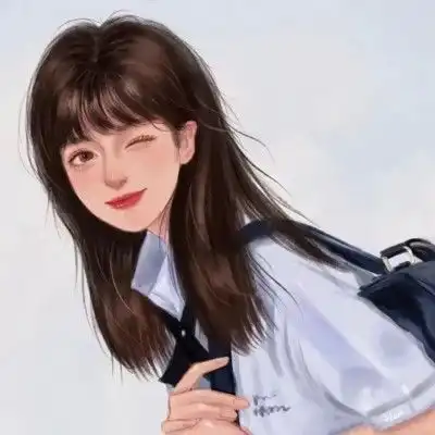 手绘女头那就祝我们有讲不完的笑话数不尽的浪漫
