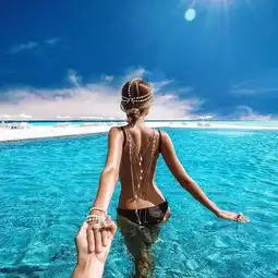 炎热的夏天,最适合去海边

